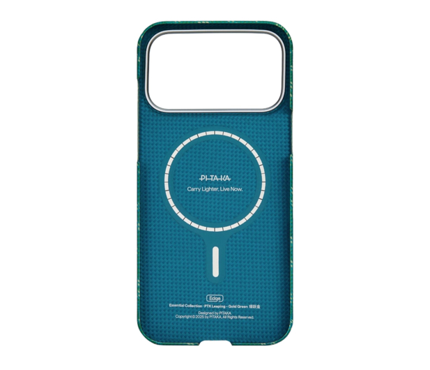 PITAKA Ultra-Slim Case Monogram-Gold/Green iPhone 17 Pro Max - 1369582 - zdjęcie 3